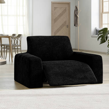 Black recliner online slipcover